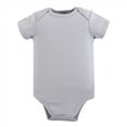 thumbnail image 1 of Luvable Friends Cotton Bodysuits 1pk, Gray, 3-6 Months, 1 of 1