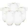 thumbnail image 1 of Luvable Friends Cotton Bodysuits 5pk, White, 0-3 Months, 1 of 1