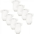 thumbnail image 1 of Luvable Friends Cotton Bodysuits 8Pk, White, 0-3 Months, 1 of 4