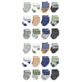 thumbnail image 1 of Luvable Friends Cotton Rich Baby Terry Socks 24-Pack, Orange Blue Stripe, 0-6 Months, 1 of 3