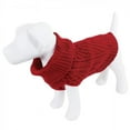 thumbnail image 1 of Luvable Friends Dogs and Cats Cableknit Pet Sweater, Red, Medium, 1 of 4