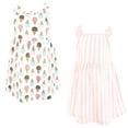 thumbnail image 1 of Luvable Friends Hudson Baby Dresses 2pk, Buttercream Swirl, 0-3M, 1 of 1