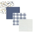 thumbnail image 1 of Luvable Friends Hudson Baby Flannel Receiving Blankets 4pk, Little Builder, 1 of 1