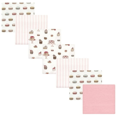 Luvable Friends Hudson Baby Flannel Receiving Blankets 7pk, Bakery