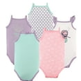 thumbnail image 1 of Luvable Friends Hudson Baby Sleeveless Bodysuits 5pk, Aqua Mermaid, 6-9M, 1 of 1