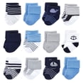thumbnail image 1 of Luvable Friends Infant Boy Newborn and Baby Terry Socks, Whale, 6-12 Months, 1 of 8