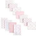 thumbnail image 1 of Luvable Friends Infant Girl Cotton Flannel Burp Cloths and Receiving Blankets, 11-Piece, Girl Feathers, One Size, 1 of 1