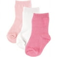 Luvable Friends Newborn Baby Girls Fashion Socks 3Pack
