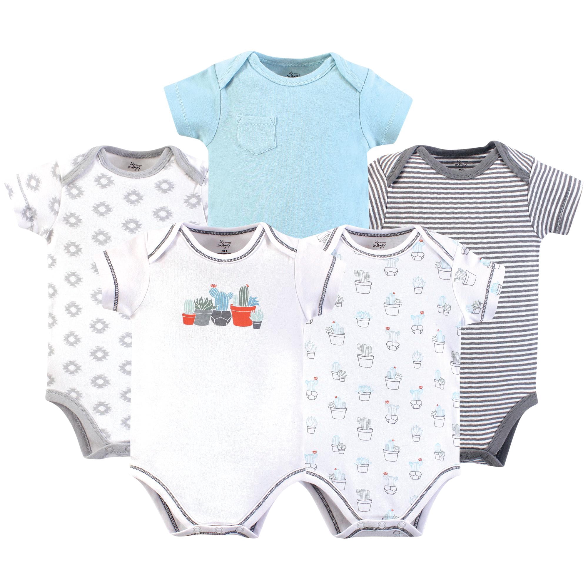 Luvable Friends Touched by Nature Bodysuits 5pk, Desert Sage, 18-24M