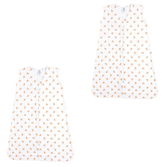 Luvable friends Baby Boy and Girl Jersey Cotton Sleeping Bag, 2 Pack, Fox, 18-24 Months