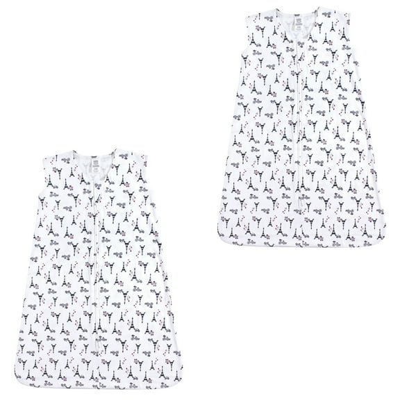 Luvable friends Baby Boy and Girl Jersey Cotton Sleeping Bag 2 Pack, French Poodle, 12-18 Months