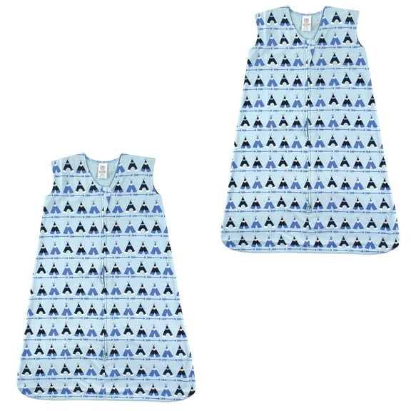 Luvable friends Baby Boy and Girl Jersey Cotton Sleeping Bag 2 Pack, Teepee, 18-24 Months