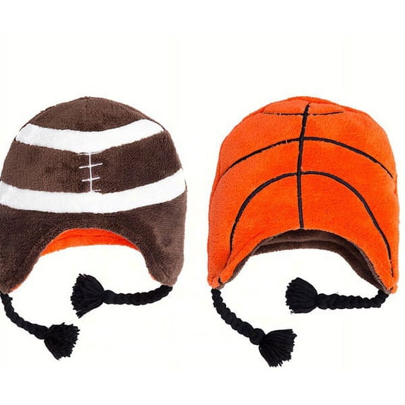 Luvali Convertibles/Flap Jack Kids LCHWSBF Football/Basketball Winter Reversible Hat Small