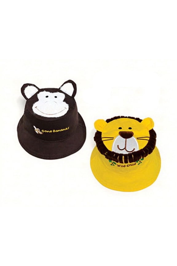 Luvali Lamb-Kitten Reversible Kids Hat Small, 6 months - 2 years