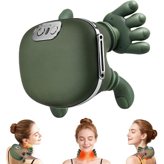Luvax Neck Massager, 3-In-1 Neck MassagerHeated Bionic Shiatsu Massager, Portable 4d Deep Kneading Equipment With Simulated Human Hand Structure, Suitable For Full-Body Relaxation