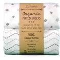 thumbnail image 1 of Luvberries 100% Organic Cotton Sheets for The Guava Lotus Travel Crib (Set of 2) - Baby and Toddler, Fitted Crib Sheets, for Boys & Girls (for The New 4 TAB Mattress ONLY) (Grey and White), 1 of 5