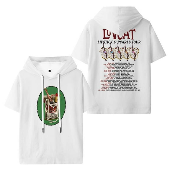 Luvcat Lipstick And Pearls Tour Merch Hooded T-Shirts Women Men Short Sleeve Tee Casual Fashion Clothes
