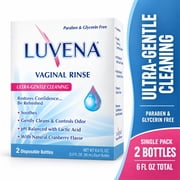 LUVENA Feminine Rinse pH Balanced, Paraben-Free Feminine Wash, Twin Pack, 6 fl oz
