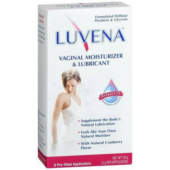 Luvena Vaginal Moisturizer & Lubricant Pre-Filled Applicators, 6 ea (Pack of 2)