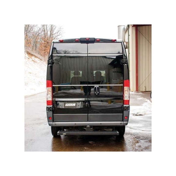 LUVERNE 415254-571528 Grip Step 54-Inch Black Aluminum Cargo Van Rear Step, Select Ford Transit-150, 250, 350
