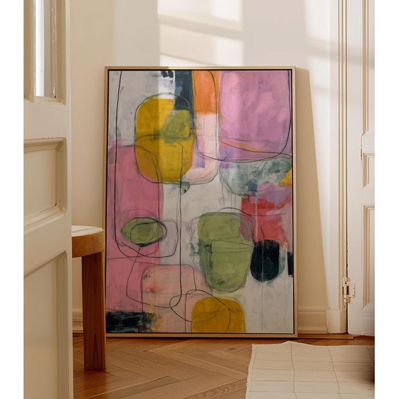 Luvia Abstract Color Blocks Poster Geometric Wall Art Vibrant Modern Artwork for Living Room Home Decoration, 16x24 UNFRAMED