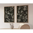 thumbnail image 1 of Luvia Abstract Geometric Set, Textured, Modern, Abstract Shapes, Geometric Art, Modern Wall Decor Set 2 Prints 8x12 UNFRAMED, 1 of 3