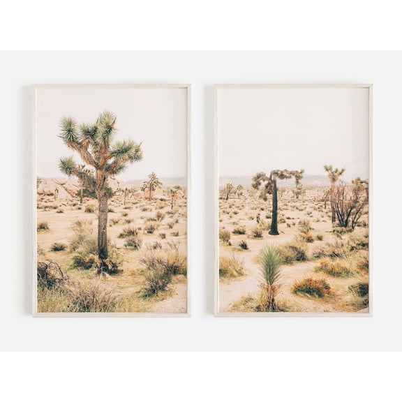 Luvia California Desert Set, Southwestern, Set Of 2 Prints, Boho Bedroom, Boho Desert Prints, Desert Landscape, Modern Wall Decor Set 2 Prints 20x30 UNFRAMED