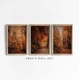 thumbnail image 1 of Luvia Fall Photo Set of 3, Fall Landscape Prints, Autumn Forest Poster, Autumn Photo Print, Fall Wall Art, Autumn Decor, Autumn Posters Wall Decor Set 3 Prints 20x30 UNFRAMED, 1 of 3