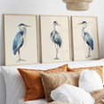 thumbnail image 1 of Luvia Great Blue Heron Wall Art Set Of 3 Poster Or Print, Minimalist Coastal Bird, Birds Print, Beach House Decor, Modern Wall Decor Set 3 Prints 12x18 UNFRAMED, 1 of 3