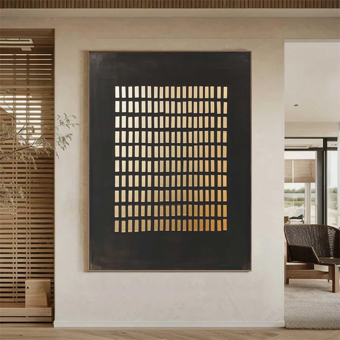 Curated visual reference: Visual Reference: Luvia Minimalist Texture Minimalist Wall Decor Gold Leaf Texture Gold