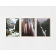 thumbnail image 1 of Luvia Redwood Forest Set Of 3 Yosemite Waterfall Art, California National Park Gallery Wall, , Modern Wall Decor Set 3 Prints 12x18 UNFRAMED, 1 of 3