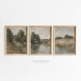thumbnail image 1 of Luvia Set Of 3 Vintage Summer River Landscape Prints, Countryside Pasture Poster, Triptych, Farmhouse Above Bed Decor, Modern Wall Decor Set 3 Prints 12x18 UNFRAMED, 1 of 3