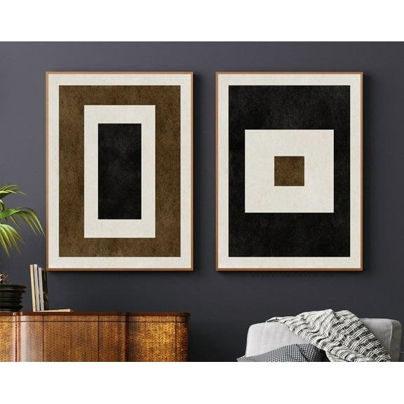 Luvia Set Of 2 Black Abstract Set, Abstract Print, Textured Abstract Art, Living Room, Modern Art, Modern Wall Decor Set 2 Prints 8x12 UNFRAMED