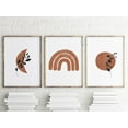 thumbnail image 1 of Luvia Sun Moon Rainbow Nursery Set Of 3 Prints Boho Nursery Decor Botanical Boho Art Set Abstract Terracotta Above Crib Art, Modern Wall Decor Set 3 Prints 20x30 UNFRAMED, 1 of 3
