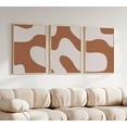thumbnail image 1 of Luvia Terracotta Print, Simple Abstract Art, 3 Piece, Japandi, Modern Minimal Art, Abstract Poster Set, Triptych, Modern Wall Decor Set 3 Prints 20x30 UNFRAMED, 1 of 3