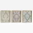 thumbnail image 1 of Luvia Textiles Set Of 3 | Vintage Antique Fabric Segments | Silk Damask Pattern Tapestry | 624, Modern Wall Decor Set 3 Prints 20x30 UNFRAMED, 1 of 3