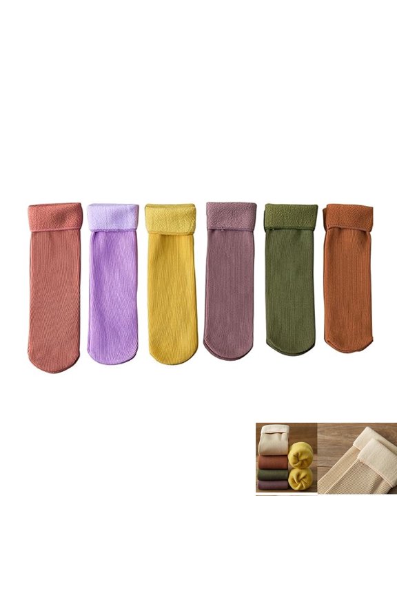 Fleece Cozy Socks for Women Seniors, Ultra Soft Velvet Slim Fleece Cozy Socks,Thermal Sock