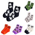thumbnail image 1 of Luvior 5/6 Pairs Halloween Fuzzy Socks for Women, Fall Fluffy Slipper Socks, Cozy Home Socks | Plush Soft Winter Socks, Warm Thick Sleeping Socks, Holiday Gifts for Women Mom Wife Grandma, 1 of 1