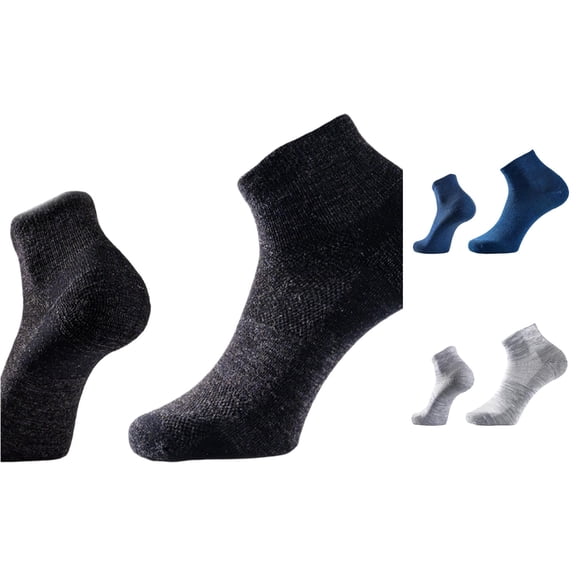 Luvior Ankle Socks for Men Women Alpaca Wool Blend Thermal Winter Running Moisture Wicking Hiking
