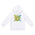 thumbnail image 1 of Luvior Boys White Hoodie Autumn Winter Pocket Hoodie Pattern Sports Shirt, 1 of 5