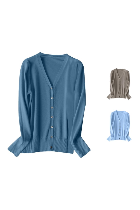 Cardigan Sweaters for Women Casual Lightweight Soft Knit V Neck Button Down Cardigans Sweater Fall Winter Clothes