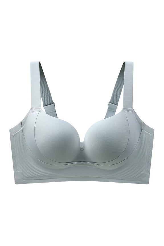 Convertible Transparent Strap Bra Cordless Backless Bralette for Party Light Green 34
