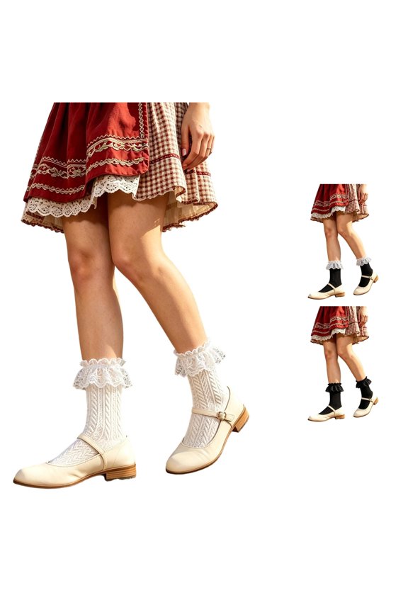 Elegant ’s Festival Solid Sheer Socks For All Day Comfort Breathable Crew Length Hosiery For