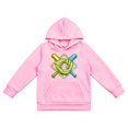 thumbnail image 1 of Luvior Halloween Boys Pullover Hoodie, Neon Baseball Glove Bat Graphic Hooded Sweatshirt, Casual LongâSleeve Hoodie with Front Kangaroo Pocket for Kids Sports Daily Wear, 1 of 5