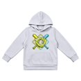 thumbnail image 1 of Luvior Halloween Boys Pullover Hoodie, Neon Baseball Glove Bat Graphic Hooded Sweatshirt, Casual LongâSleeve Hoodie with Front Kangaroo Pocket for Kids Sports Daily Wear, 1 of 5