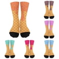 thumbnail image 1 of Luvior Ice Cream Socks For Youth Teen Funny Sports Baseball Ice Cream Drip Baseball Sock Boys Kids Girls Athletic Crew Sock, 1 of 3