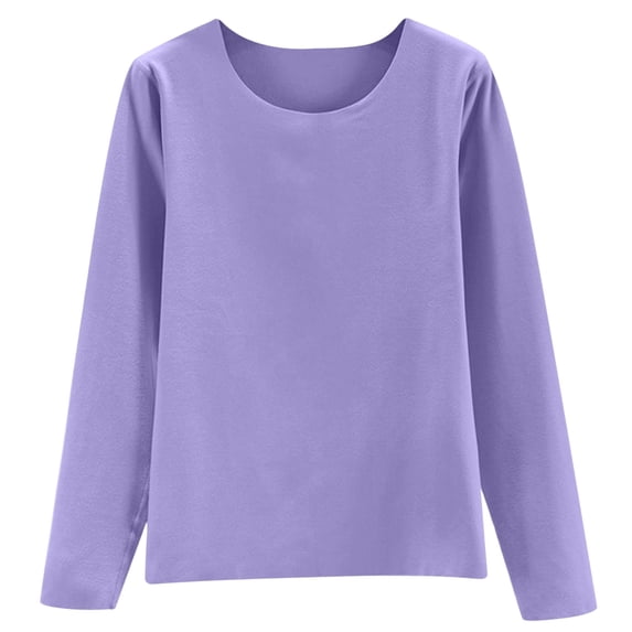 Luvior Long Sleeve Shirts for Women Cotton Crewneck Casual T-Shirts Soft Basic Tee Long Sleeve Tops