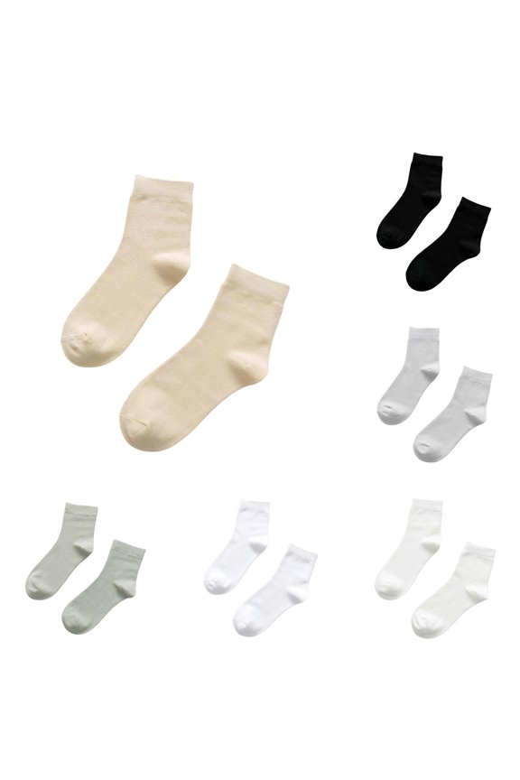 Women's Ankle Socks 1 Pair One Size Fits Most, White Cotton Socks with Seamless Toe and Loose for Home Wear & Daily Wear, Soft Breathable Comfort Fit
