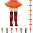 thumbnail image 1 of Luvior Women's Knee High Socks Striped Stockings Soft Stretchable Comfortable Breathable Fashionable Long Socks For Daily Wear, 1 of 4