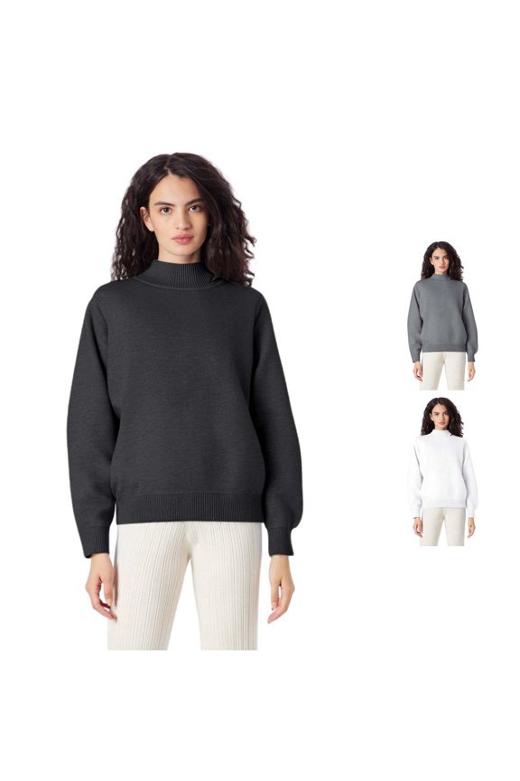 Womens Cable Knit Turtleneck Sweaters Fall Winter Long Sleeve Knitted Trendy Pullover Tops Turtleneck Sweater